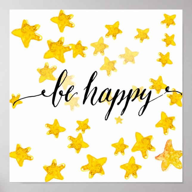 Poster Seja feliz 3 (Frente)