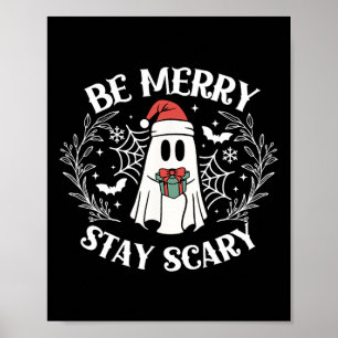 Poster Seja Feliz Fiquem assustados Com A Christma Do Dia