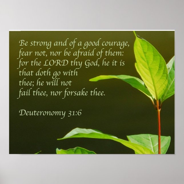 Pôster Seja forte (Frente)