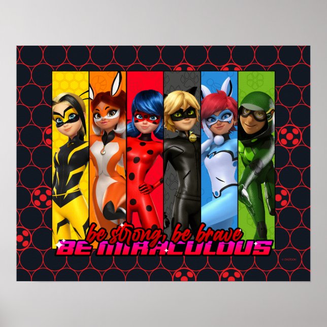 Poster Seja Forte, Corajosa, Seja Miraculosa (Frente)