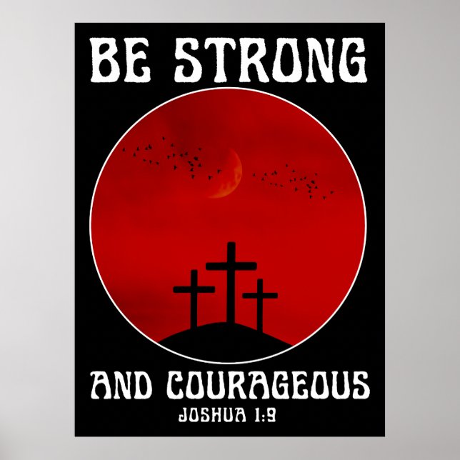 Poster Seja forte e corajoso (Frente)