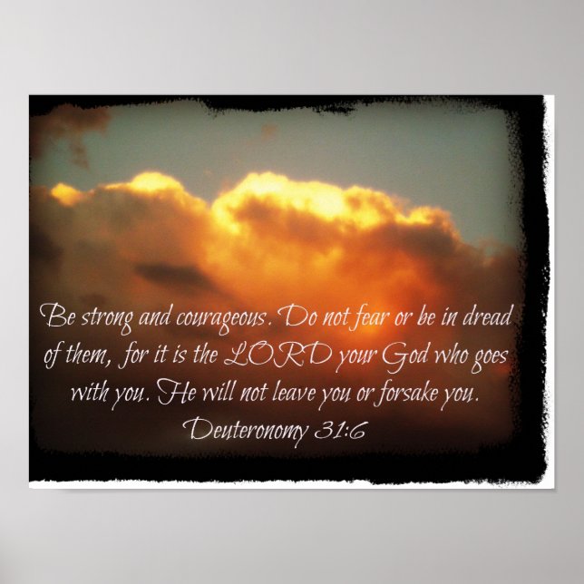 Poster Seja forte e corajoso (Frente)