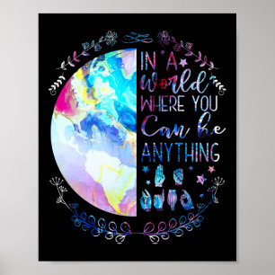 Poster Seja Gentil Asl Alfabeto Língua de Sinais American