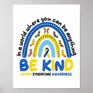 Poster Seja gentil com a Síndrome do Arco-Íris Mundo Abai
