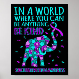 Poster Seja gentil com o apoio à conscientização para a p