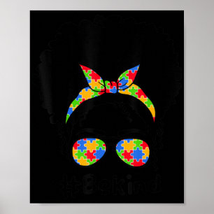 Poster Seja gentil com o autismo Sensibilização Mensageir