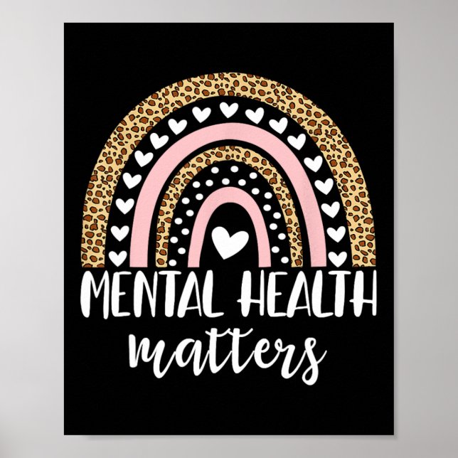 Poster Seja gentil com sua mente com o problema de saúde  (Frente)