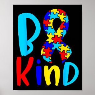 Poster Seja Gentil Conscientização sobre Autismo - Consci