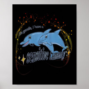 Poster Seja Gentil Eu Tenho Um Estômago Sensível