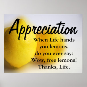 Pôster Seja grato e conte suas bênçãos 3