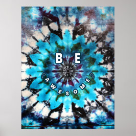 Poster Seja Incrível Tie Dye Design
