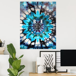 Poster Seja Incrível Tie Dye Design