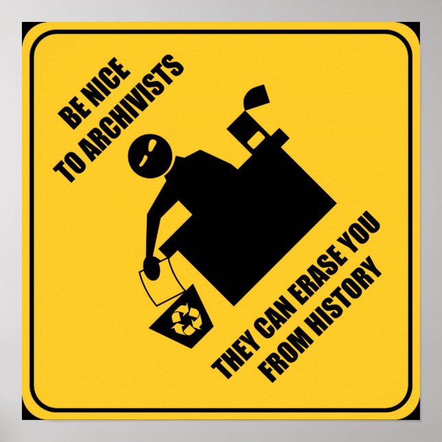 Pôster Seja legal com os arquivistas (Frente)
