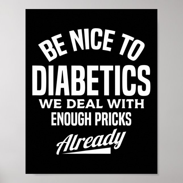 Poster Seja legal em Diabetes Tipo 1 (Frente)