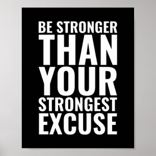 Poster Seja mais forte Citação Motivacional