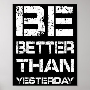 Poster Seja Melhor Treino Academia Motivação Levantamento
