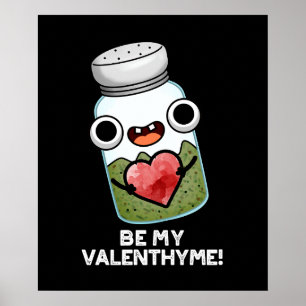Poster Seja Meu Namorados Engraçado Valen-thyme Torne Esc