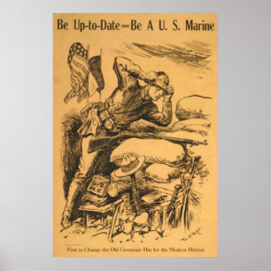Poster Seja moderno - seja um fuzileiro naval dos E.U.