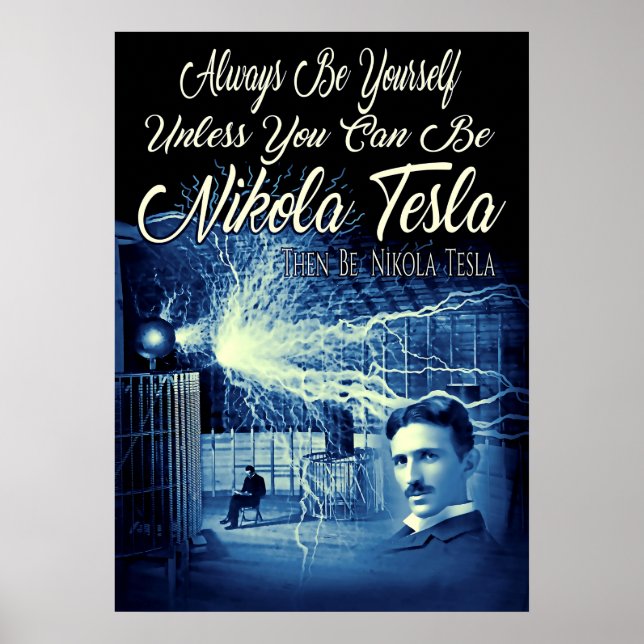 Poster Seja Nikola Tesla (Frente)
