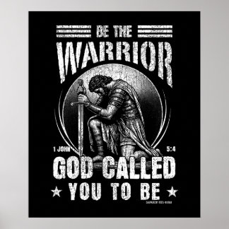 Poster Seja o Guerreiro 1 João 5:4