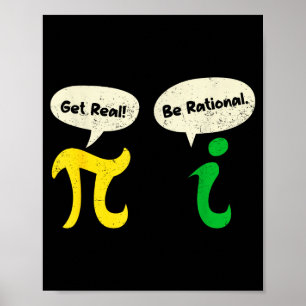 Poster Seja Real Seja Racional Pi Divertido Professor de