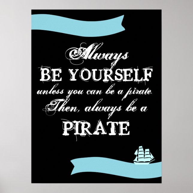 Pôster Seja sempre você mesmo... (Frente)