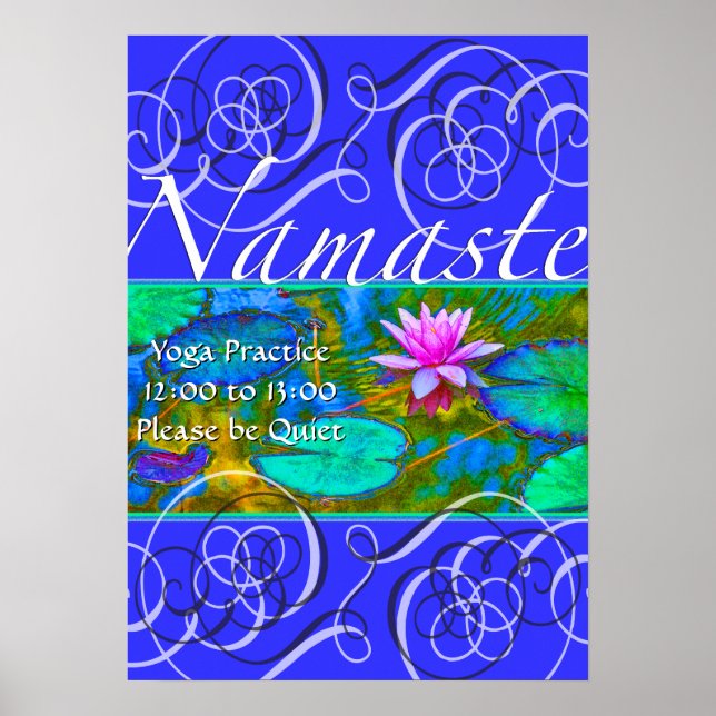 Pôster Seja Silencioso no Yoga Practice no Session Studio (Frente)
