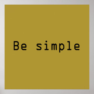 Poster seja simples