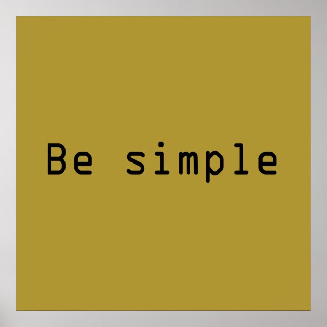 Poster seja simples (Frente)