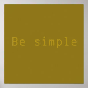 Poster seja simples
