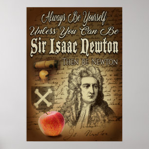 Poster Seja Sir Isaac Newton