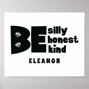 Poster Seja Tolo Honesto Amável Inspirador