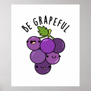 Poster Seja Um Canhão De Uvas Positivo Gráfico