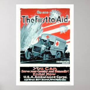Poster Seja um do primeiro a ajudar (US00268)