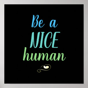 Poster Seja um ser humano agradável
