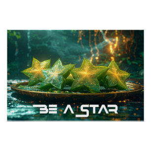 PÔSTER SEJA UMA ESTRELA - SEJA DIFERENTE