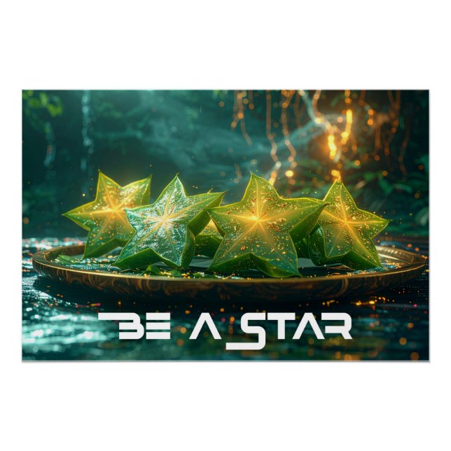 PÔSTER SEJA UMA ESTRELA - SEJA DIFERENTE (Frente)