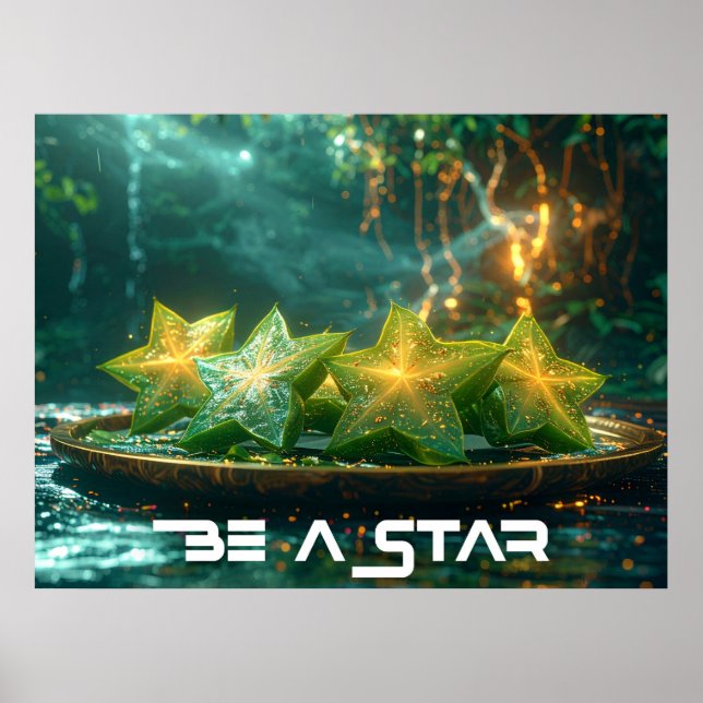 POSTER SEJA UMA ESTRELA - SEJA DIFERENTE (Frente)