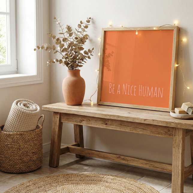 Poster Seja uma Pessoa Legal Frases de Gentileza Rosa Lar (Criador carregado)