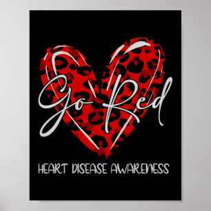 Poster Seja Vermelho Para As Mulheres Que Conhecem Doença