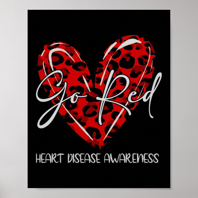 Poster Seja Vermelho Para As Mulheres Que Conhecem Doença (Frente)