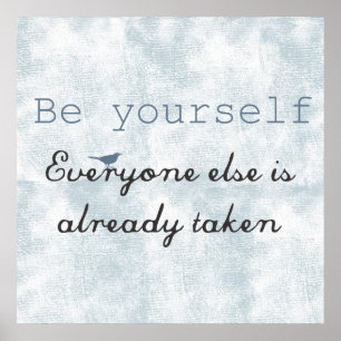 Poster Seja você mesmo