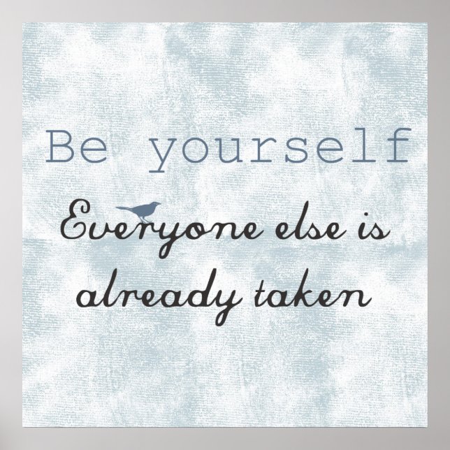 Poster Seja você mesmo (Frente)