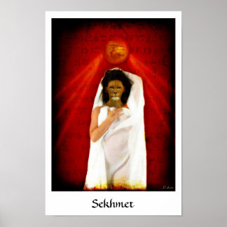 Poster Sekhmet, dama dos Red Linens