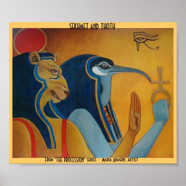 Pôster Sekhmet e Thoth (Frente)