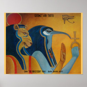 Pôster Sekhmet e Thoth