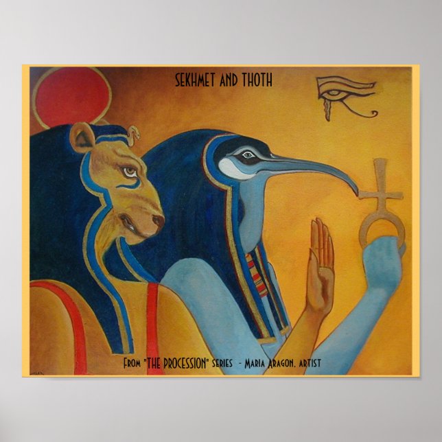 Pôster Sekhmet e Thoth (Frente)