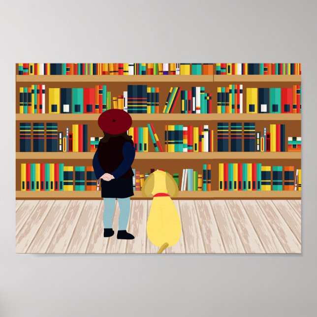 Poster Seleciona um livro para levar ao canil (Frente)