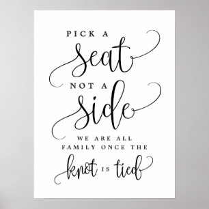 Poster Selecionar Um Assento Não Um Sinal De Casamento L