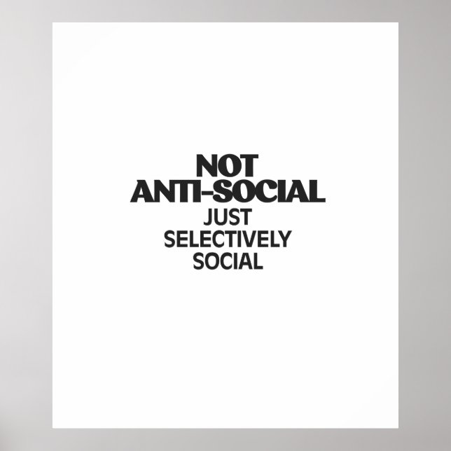 Poster Selectively Social Statement Typography Design (Frente)